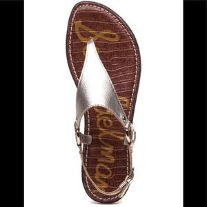 Sam Edelman Greta Metalic Jute Sandal SZ 7.5
